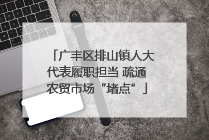 广丰区排山镇人大代表履职担当 疏通农贸市场“堵点”