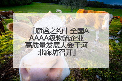 廊洽之约丨全国AAAAA级物流企业高质量发展大会于河北廊坊召开