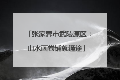 张家界市武陵源区：山水画卷铺就通途