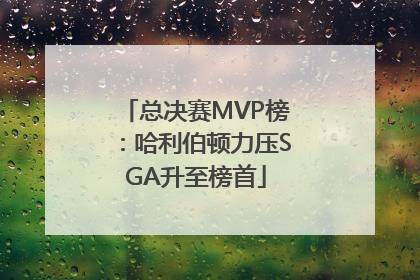 总决赛MVP榜：哈利伯顿力压SGA升至榜首