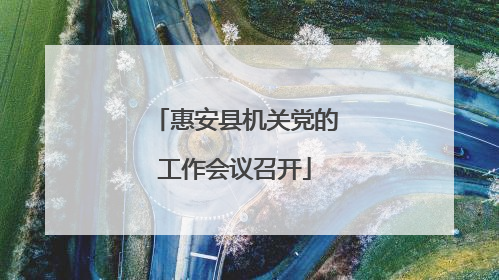 惠安县机关党的工作会议召开