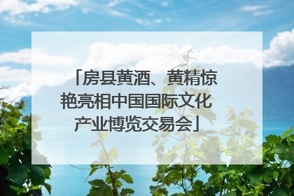 房县黄酒、黄精惊艳亮相中国国际文化产业博览交易会