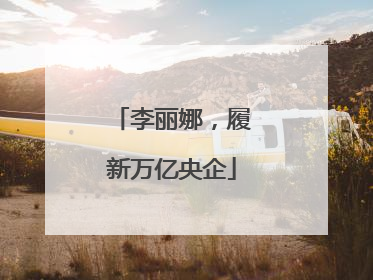 李丽娜，履新万亿央企