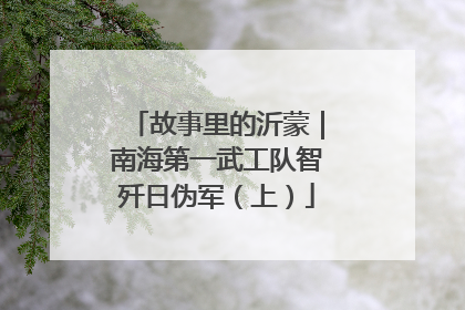 故事里的沂蒙｜南海第一武工队智歼日伪军（上）