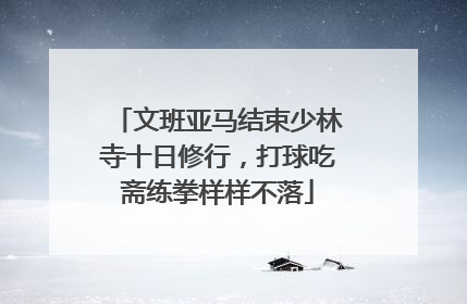 文班亚马结束少林寺十日修行，打球吃斋练拳样样不落