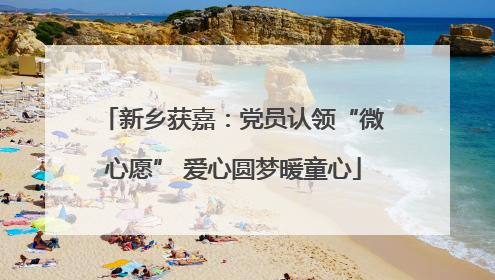 新乡获嘉：党员认领“微心愿” 爱心圆梦暖童心