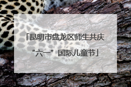 昆明市盘龙区师生共庆“六一”国际儿童节