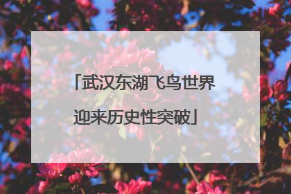武汉东湖飞鸟世界迎来历史性突破