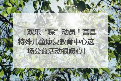 欢乐“粽”动员！莒县特殊儿童康复教育中心这场公益活动很暖心