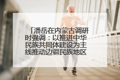 潘岳在内蒙古调研时强调：以推进中华民族共同体建设为主线推动边疆民族地区高质量发展