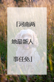 河南两地最新人事任免