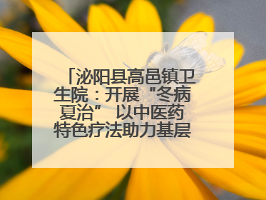 泌阳县高邑镇卫生院：开展“冬病夏治” 以中医药特色疗法助力基层群众健康