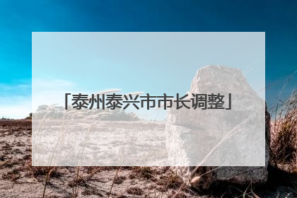 泰州泰兴市市长调整