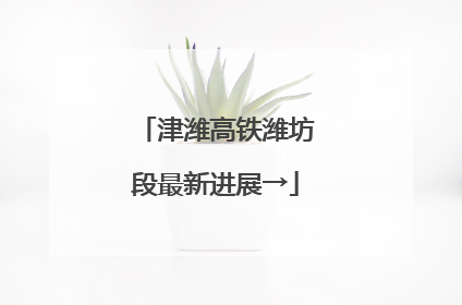 津潍高铁潍坊段最新进展→