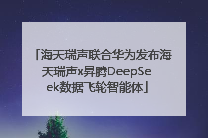 海天瑞声联合华为发布海天瑞声x昇腾DeepSeek数据飞轮智能体