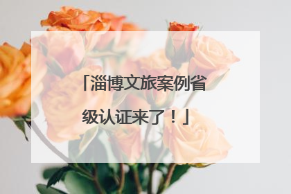 淄博文旅案例省级认证来了！