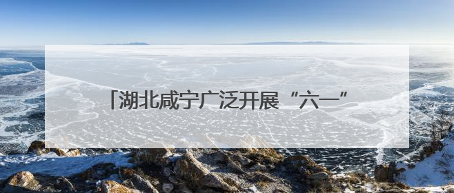 湖北咸宁广泛开展“六一”儿童节消防主题系列活动