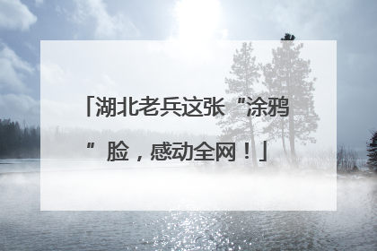 湖北老兵这张“涂鸦”脸，感动全网！