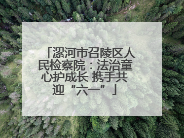 漯河市召陵区人民检察院：法治童心护成长 携手共迎“六一”