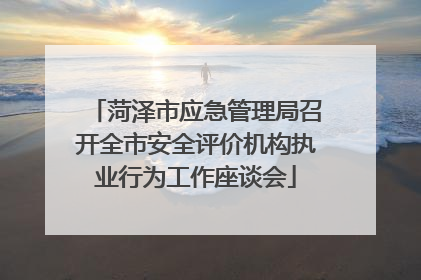 菏泽市应急管理局召开全市安全评价机构执业行为工作座谈会