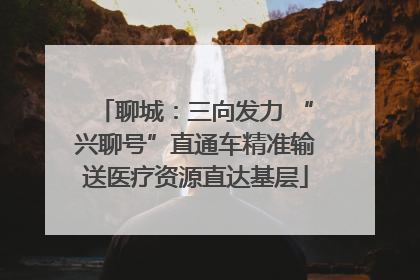 聊城：三向发力 “兴聊号”直通车精准输送医疗资源直达基层