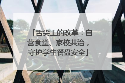 舌尖上的改革：自营食堂、家校共治，守护学生餐盘安全