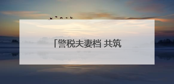 警税夫妻档 共筑文明和谐家风——记第三届全国文明家庭王娜、朱兆鹏家庭