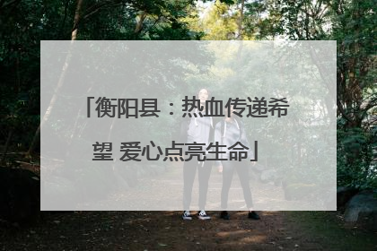衡阳县：热血传递希望 爱心点亮生命