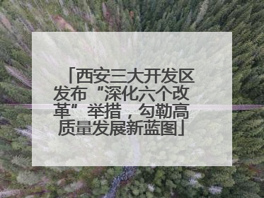 西安三大开发区发布“深化六个改革”举措，勾勒高质量发展新蓝图