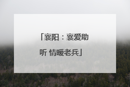 襄阳：襄爱助听 情暖老兵