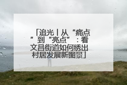 追光丨从“痛点”到“亮点”：看文昌街道如何绣出村居发展新图景
