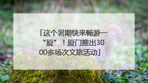 这个暑期快来畅游一“厦”！厦门推出3000多场次文旅活动