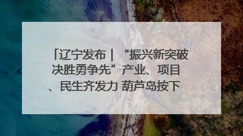 辽宁发布｜“振兴新突破 决胜勇争先”产业、项目、民生齐发力 葫芦岛按下决胜之年“加速键”