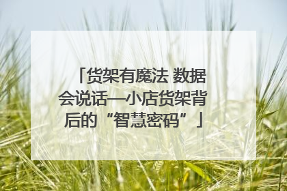 货架有魔法 数据会说话—小店货架背后的“智慧密码”