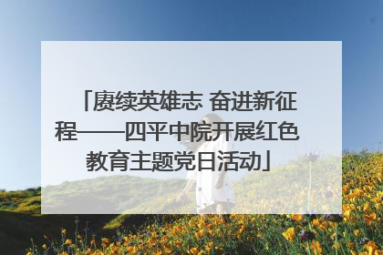 赓续英雄志 奋进新征程——四平中院开展红色教育主题党日活动