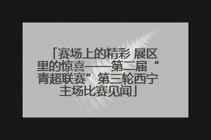 赛场上的精彩 展区里的惊喜——第二届“青超联赛”第三轮西宁主场比赛见闻