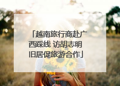 越南旅行商赴广西踩线 访胡志明旧居促旅游合作