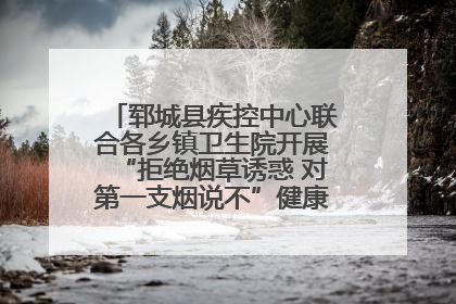 郓城县疾控中心联合各乡镇卫生院开展“拒绝烟草诱惑 对第一支烟说不”健康教育宣传活动