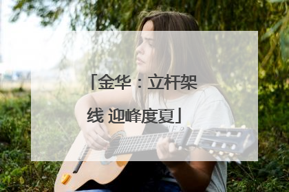 金华：立杆架线 迎峰度夏