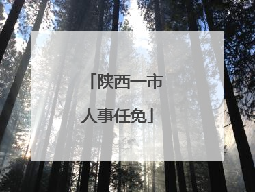 陕西一市人事任免