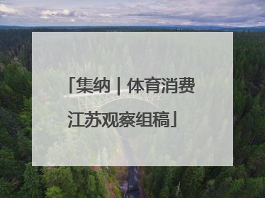 集纳｜体育消费江苏观察组稿