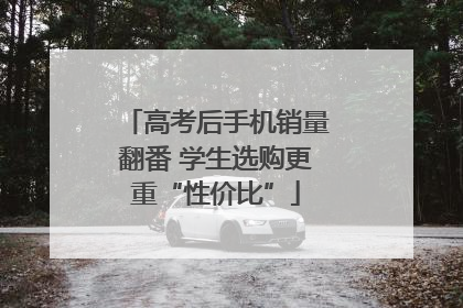 高考后手机销量翻番 学生选购更重“性价比”