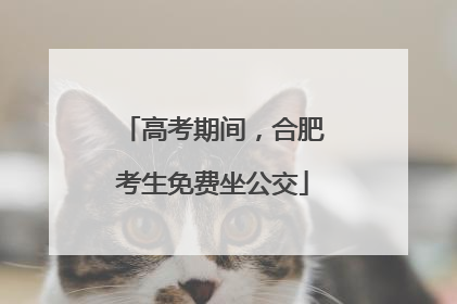 高考期间，合肥考生免费坐公交