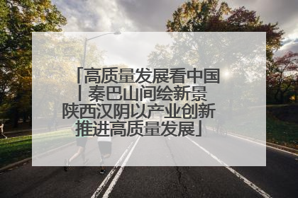高质量发展看中国丨秦巴山间绘新景 陕西汉阴以产业创新推进高质量发展