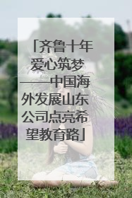 齐鲁十年 爱心筑梦——中国海外发展山东公司点亮希望教育路