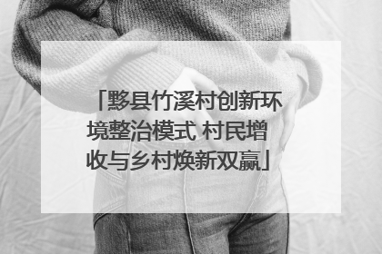 黟县竹溪村创新环境整治模式 村民增收与乡村焕新双赢
