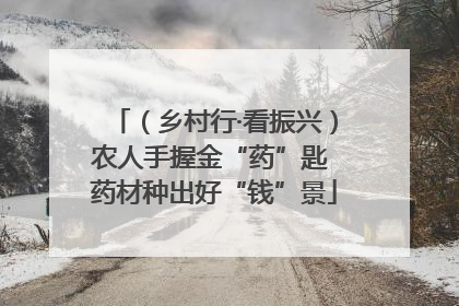 （乡村行·看振兴）农人手握金“药”匙 药材种出好“钱”景