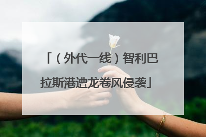 （外代一线）智利巴拉斯港遭龙卷风侵袭