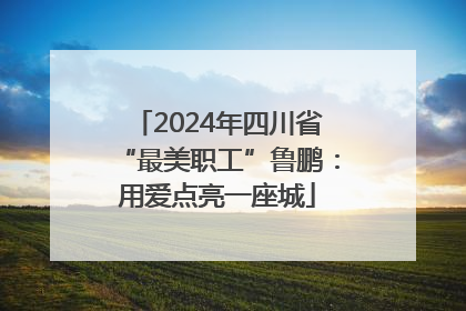 2024年四川省“最美职工”鲁鹏：用爱点亮一座城
