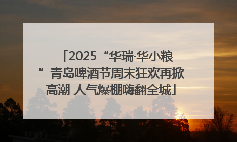 2025“华瑞·华小粮”青岛啤酒节周末狂欢再掀高潮 人气爆棚嗨翻全城